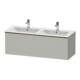 Duravit Meuble sous lavabo D-Neo 128x46,2x44cm, 1 tiroir, wd, bronze mat/gris-1