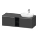 Duravit Meuble sous-lavabo D-Neo 140x55 cm, 2 tiroirs, 1 porte, B droite, chr/Grap ma-1