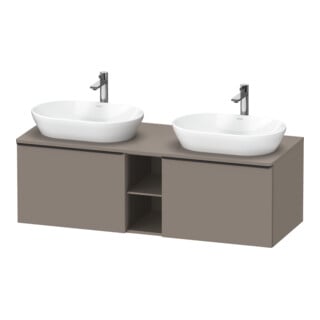 Duravit Meuble sous-lavabo D-Neo 140x55 cm, 2 tiroirs, 1 porte, blanc/Bas ma