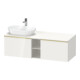 Duravit Meuble sous lavabo D-Neo 140x55 cm, 2 tiroirs, 1 porte, blanc brillant-1