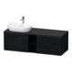 Duravit Meuble sous lavabo D-Neo 140x55 cm, 2 tiroirs, 1 porte, blanc/ébène blanc-1