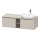 Duravit Meuble sous lavabo D-Neo 140x55 cm, 2 tiroirs, 1 porte, blanc/gris taupe-1