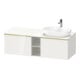 Duravit Meuble sous-lavabo D-Neo 140x55 cm, 2 tiroirs, 1 porte, blanc laqué brillant-1