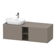 Duravit Meuble sous lavabo D-Neo 140x55 cm, 2 tiroirs, 1 porte, blanc laqué, ES
