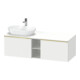 Duravit Meuble sous-lavabo D-Neo 140x55 cm, 2 tiroirs, 1 porte, blanc laqué poli-1