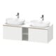 Duravit Meuble sous-lavabo D-Neo 140x55 cm, 2 tiroirs, 1 porte, blanc mat-1