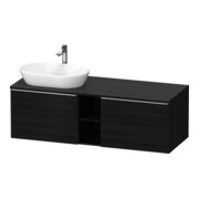 Duravit Meuble sous lavabo D-Neo 140x55 cm, 2 tiroirs, 1 porte, blanc mat