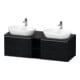 Duravit Meuble sous lavabo D-Neo 140x55 cm, 2 tiroirs, 1 porte, blanc mat/éclat blanc-1