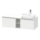 Duravit Meuble sous-lavabo D-Neo 140x55 cm, 2 tiroirs, 1 porte, blanc/noir mat-1