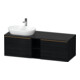 Duravit Meuble sous lavabo D-Neo 140x55 cm, 2 tiroirs, 1 porte, chêne noir-1