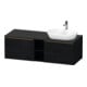 Duravit Meuble sous lavabo D-Neo 140x55 cm, 2 tiroirs, 1 porte, chêne noir-1