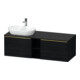 Duravit Meuble sous-lavabo D-Neo 140x55 cm, 2 tiroirs, 1 porte, chêne noir pol.-1