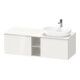 Duravit Meuble sous lavabo D-Neo 140x55 cm, 2 tiroirs, 1 porte, droite, chromé/blanc brillant-1