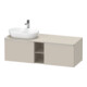 Duravit Meuble sous lavabo D-Neo 140x55 cm, 2 tiroirs, 1 porte, G, chr/taupe mat-1