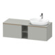 Duravit Meuble sous lavabo D-Neo 140x55 cm, 2 tiroirs, 1 porte, gris anthracite-1