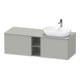 Duravit Meuble sous-lavabo D-Neo 140x55 cm, 2 tiroirs, 1 porte, gris mat-1