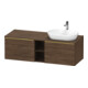 Duravit Meuble sous-lavabo D-Neo 140x55 cm, 2 tiroirs, 1 porte, gris poli/nuance foncée-1