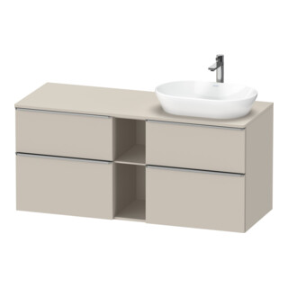Duravit Meuble sous-lavabo D-Neo 140x55 cm, 2 tiroirs, 2 portes, B R, ES geb/Ta ma