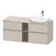 Duravit Meuble sous-lavabo D-Neo 140x55 cm, 2 tiroirs, 2 portes, B R, ES geb/Ta ma-1