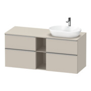 Duravit Meuble sous-lavabo D-Neo 140x55 cm, 2 tiroirs, 2 portes, B R, ES geb/Ta ma