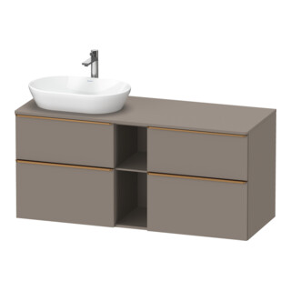 Duravit Meuble sous-lavabo D-Neo 140x55 cm, 2 tiroirs, 2 portes, blanc brillant