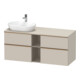 Duravit Meuble sous-lavabo D-Neo 140x55 cm, 2 tiroirs, 2 portes, blanc mat-1