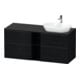 Duravit Meuble sous-lavabo D-Neo 140x55 cm, 2 tiroirs, 2 portes, blanc/œuf blanc-1