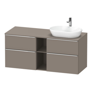 Duravit Meuble sous-lavabo D-Neo 140x55 cm, 2 tiroirs, 2 portes, chêne/Bas ma