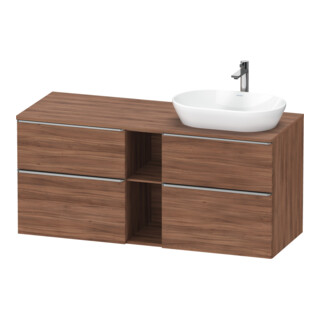Duravit Meuble sous-lavabo D-Neo 140x55 cm, 2 tiroirs, 2 portes, chêne naturel