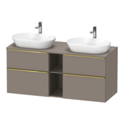 Duravit Meuble sous-lavabo D-Neo 140x55 cm, 2 tiroirs SBK, 2 portes A, B bs, g pol/Bas ma-1