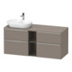 Duravit Meuble sous-lavabo D-Neo 140x55 cm, 2 tiroirs SBK, 2 portes A, B gauche, ch/Bas ma-1