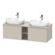 Duravit Meuble sous-lavabo D-Neo 140x55cm, 2 tiroirs, 1 porte, B bs, ES geb/Ta ma-1