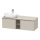 Duravit Meuble sous-lavabo D-Neo 140x55cm, 2 tiroirs, 1 porte, BL, noir/taupe-1