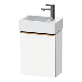 Duravit Meuble sous-lavabo D-Neo 36,4x22,2x44 cm, 1 porte, à droite, blanc/gris mat