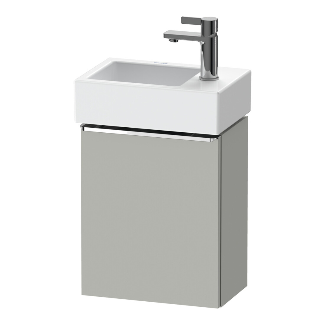 Duravit Meuble sous lavabo D-Neo 36,4x22,2x44 cm, 1 porte, à droite, chr/Bet ma
