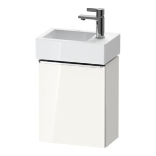 Duravit Meuble sous lavabo D-Neo 36,4x22,2x44 cm, 1 porte, à droite, chr/blc hlgn