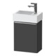 Duravit Meuble sous lavabo D-Neo 36,4x22,2x44 cm, 1 porte, à droite, chr/Grap ma-1