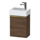 Duravit Meuble sous-lavabo D-Neo 36,4x22,2x44 cm, 1 porte, à droite, gris poli/Nu d-1
