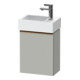 Duravit Meuble sous lavabo D-Neo 36,4x22,2x44 cm, 1 porte, à droite, marron/gris mat-1