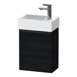 Duravit Meuble sous-lavabo D-Neo 36,4x22,2x44 cm, 1 porte, à droite, noir/ébène noir