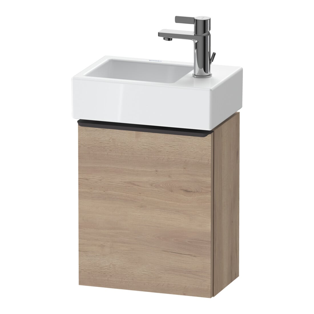 Duravit Meuble sous lavabo D-Neo 36,4x22,2x44 cm, 1 porte, à droite, noir/marbre œuf