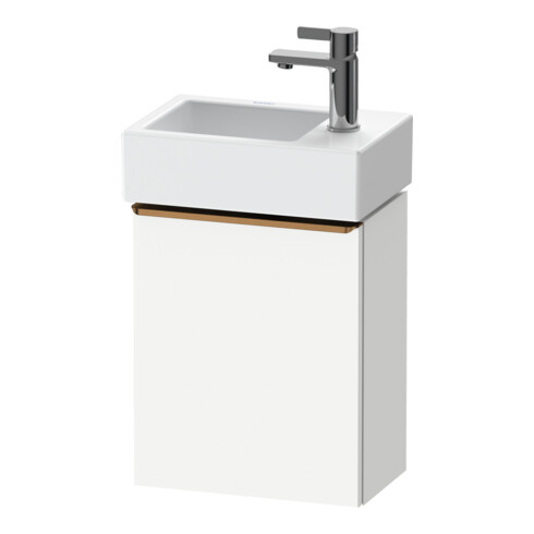 Duravit Meuble sous lavabo D-Neo 36,4x22,2x44 cm, 1 porte, à gauche, blanc/gris mat