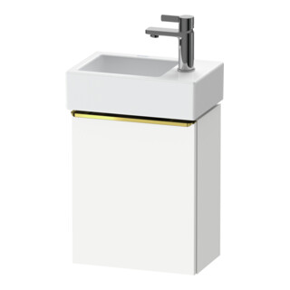 Duravit Meuble sous-lavabo D-Neo 36,4x22,2x44 cm, 1 porte, à gauche, blanc poli/mat