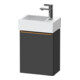 Duravit Meuble sous lavabo D-Neo 36,4x22,2x44 cm, 1 porte, à gauche, gris mat-1