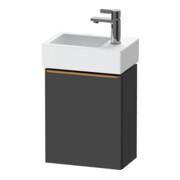 Duravit Meuble sous lavabo D-Neo 36,4x22,2x44 cm, 1 porte, à gauche, gris mat