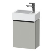Duravit Meuble sous lavabo D-Neo 36,4x22,2x44 cm, 1 porte, à gauche, noir/gris mat
