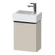 Duravit Meuble sous lavabo D-Neo 36,4x22,2x44 cm, 1 porte, à gauche, noir/gris taupe-1