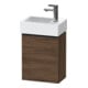 Duravit Meuble sous lavabo D-Neo 36,4x22,2x44 cm, 1 porte, à gauche, noir/noisette d-1