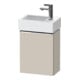 Duravit Meuble sous-lavabo D-Neo 36,4x22,2x44cm, 1 porte, à droite, chr/taupe mat-1
