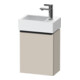 Duravit Meuble sous-lavabo D-Neo 36,4x22,2x44cm, 1 porte, à droite, noir/taupe mat-1